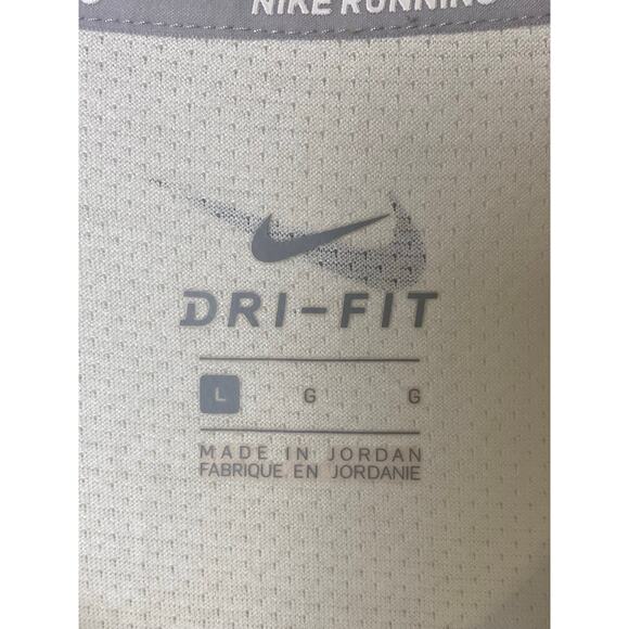 Nike Dri Fit White Just Do It Miler JDI Running Tank Top Women's Size Large - Picture 5 of 8